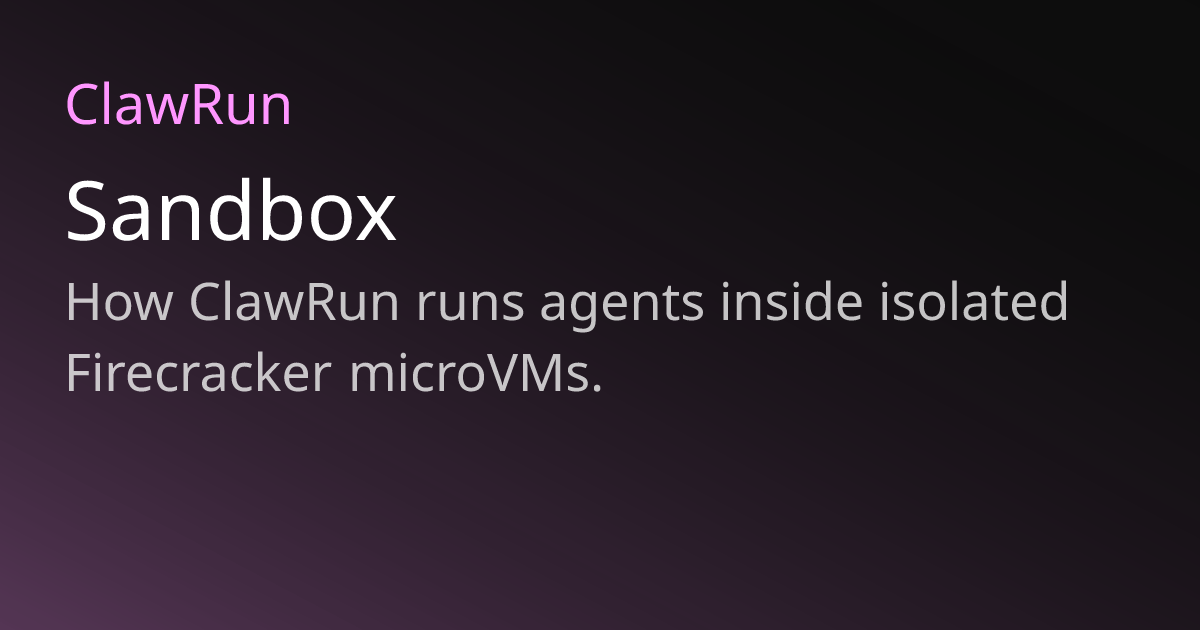 Sandbox | ClawRun